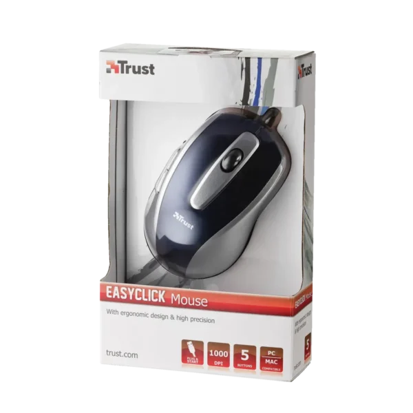 Trust EasyClick mouse USB Type-A Optical 1000 DPI