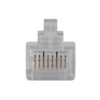 ACT RJ45 (8P/8C) CAT6 modulaire connector for round cable with solid or stranded conductors