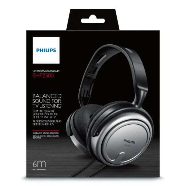 Philips Indoor Corded TV Headphone SHP2500/10