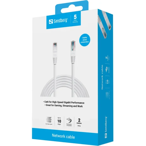 Sandberg Network Cable UTP Cat6 2 m