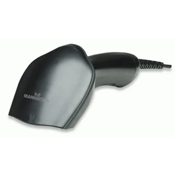 Manhattan Long Range CCD Handheld Barcode Scanner, USB, 500mm Scan Depth, Cable 1.5m, Max Ambient Light 30,000 lux (sunlight), Black, Three Year Warranty