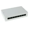 ACT Surface mounted box unshielded 8 ports CAT6