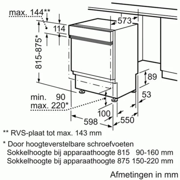 Bosch SMI63M05EU dishwasher Semi built-in 13 place settings