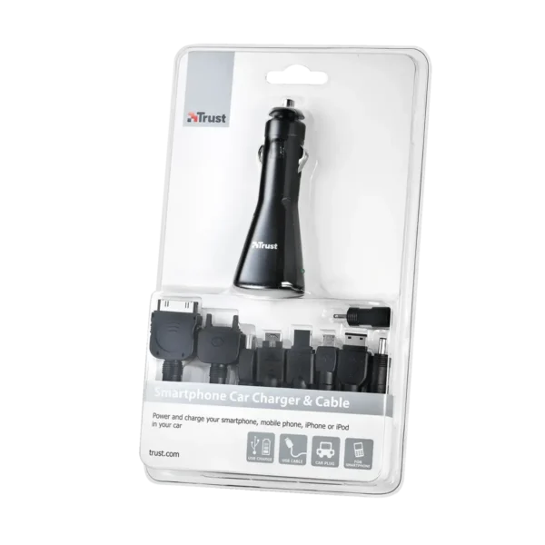 Trust Smartphone Car Charger & Cable Mobile phone, MP3 Black Cigar lighter Auto