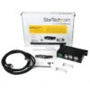 StarTech.com 4-Port USB 2.0 Hub – Metal Industrial USB-A Hub – Din Rail, Wall or Desk Mountable USB Data Hub – TAA Compliant USB Expander Hub
