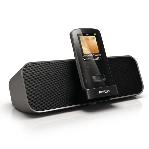 Philips GoGear MP4 player with docking speaker SA3DKV04KN/02
