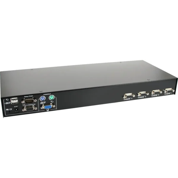 InLine KVM Switch 19″ 4 Port USB or PS/2 with OSD cascadable