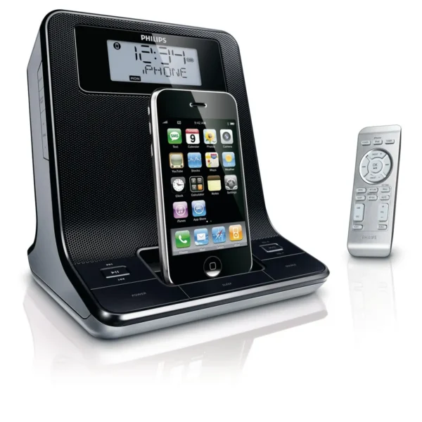 Philips Clock radio for iPod/ iPhone DC320/98