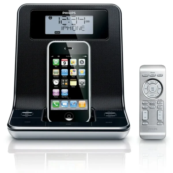 Philips Clock radio for iPod/ iPhone DC320/98
