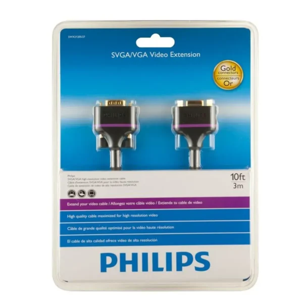 Philips SWX2120S/27 VGA cable 3.048 m VGA (D-Sub) Black