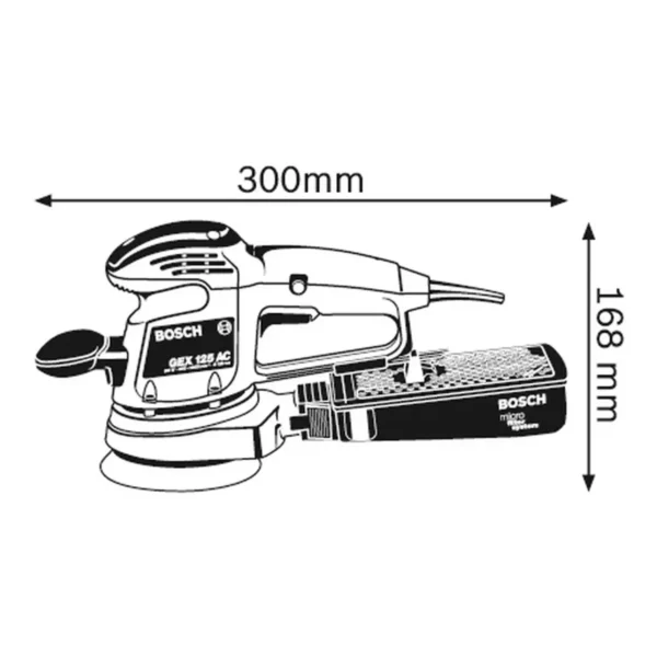 Bosch GEX 125 AC Orbital sander 12000 RPM 24000 OPM