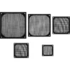 InLine Fan grid aluminum filter, black, 120x120mm