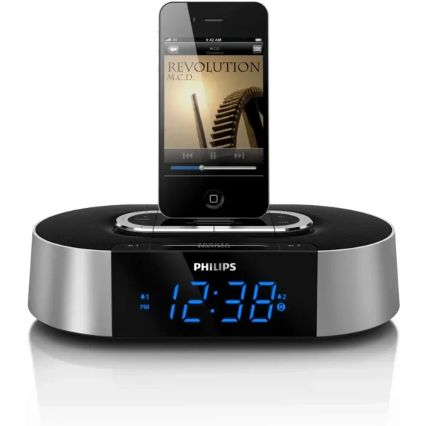 Philips AJ7030D/37 radio Clock Digital Black, Silver