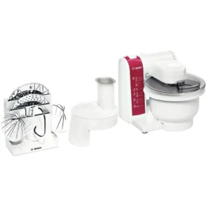 Bosch MUM4825 food processor 600 W Red, White