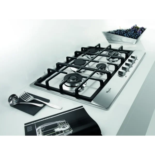 Whirlpool AKR318/IX hob Stainless steel Built-in 75 cm Gas 5 zone(s)