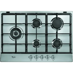 Whirlpool AKR318/IX hob Stainless steel Built-in 75 cm Gas 5 zone(s)