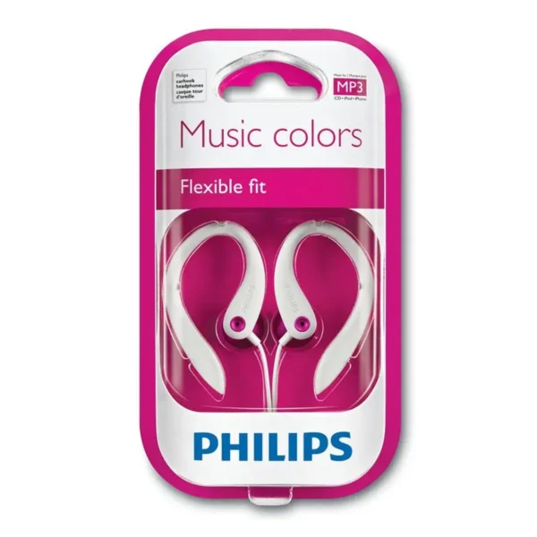 Philips SHS3213/28 headphones/headset Wired Ear-hook Crimson, White