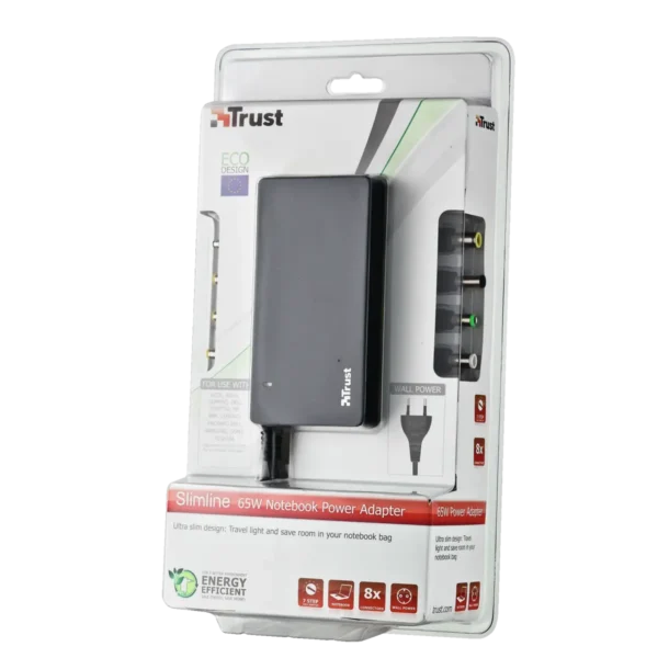 Trust Slimline 65W power adapter/inverter Indoor Black