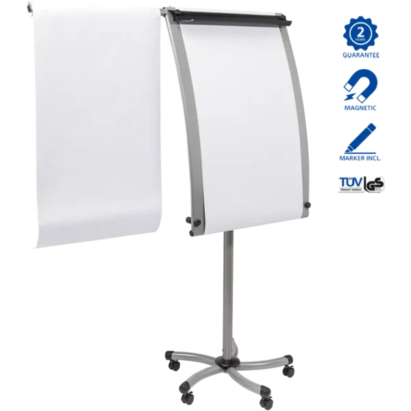 Legamaster SILVERTEC mobile flipchart silver
