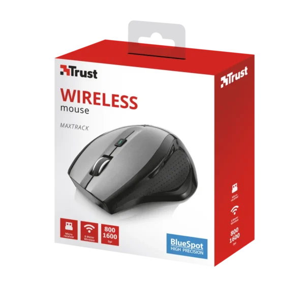 Trust MaxTrack Wireless mouse Right-hand RF Wireless Optical 1000 DPI