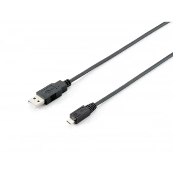 Equip USB 2.0 Type A to Micro-B Cable, 1.8m , Black