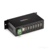 StarTech.com 7-Port USB 2.0 Hub – Metal Industrial USB-A Hub with ESD Protection & 350W Surge Protection – Din Rail, Wall or Desk Mountable – TAA Compliant USB Expander Hub