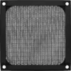 InLine Fan grid aluminum filter, black, 92x92mm
