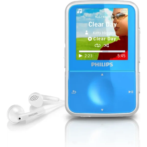 Philips GoGear SA1VBE04AW/17 MP3/MP4 player 4 GB Blue, Silver