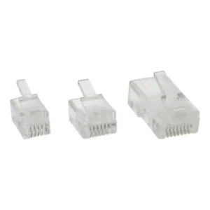 InLine Modular Plug 8P8C RJ45 for Crimping to ribbon Cable ISDN, 10 pcs.