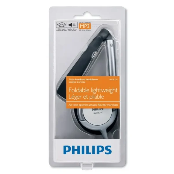 Philips SBCHL150/28 headphones/headset Wired Head-band Black, Blue, Silver