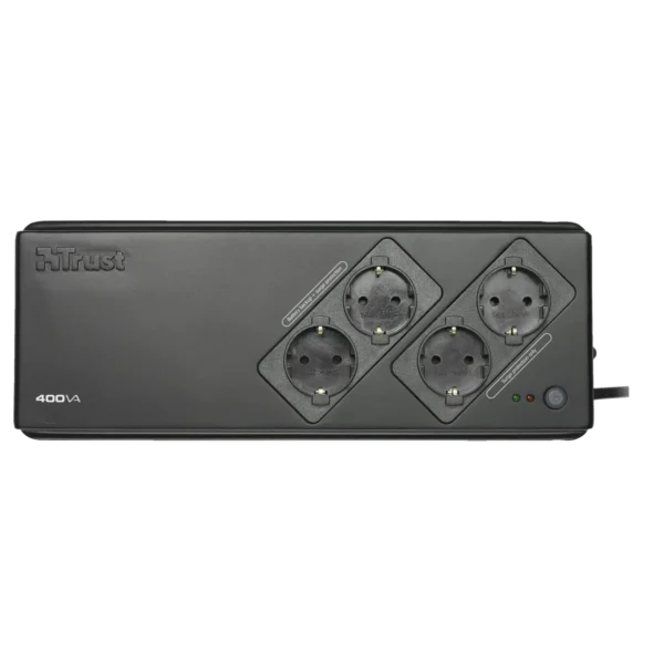 Trust 400VA UPS with 4Port Surge Guard PW-5040S uninterruptible power supply (UPS) 0.4 kVA 0 W