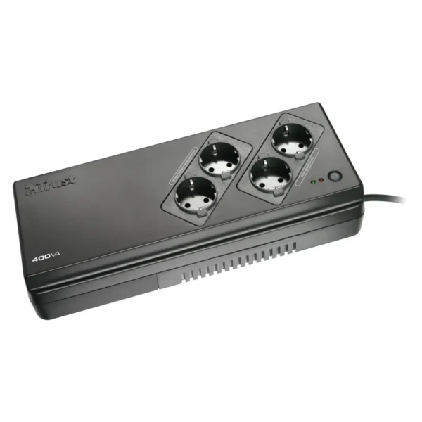 Trust 400VA UPS with 4Port Surge Guard PW-5040S uninterruptible power supply (UPS) 0.4 kVA 0 W
