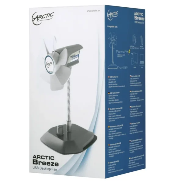 ARCTIC Breeze Color (Silver) – USB Table Fan