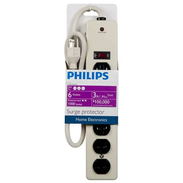Philips SPP3160H/17 surge protector 6 AC outlet(s)