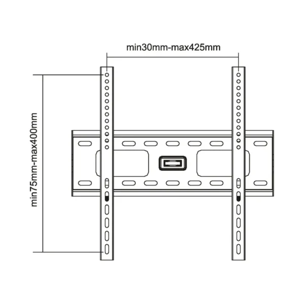 InLine Wall Bracket for TFT / LED / Plasma 81 – 140cm 32 – 55″ max. 75kg