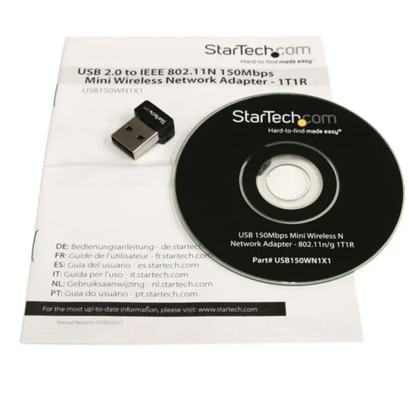 StarTech.com USB 150Mbps Mini Wireless N Network Adapter – 802.11n/g 1T1R