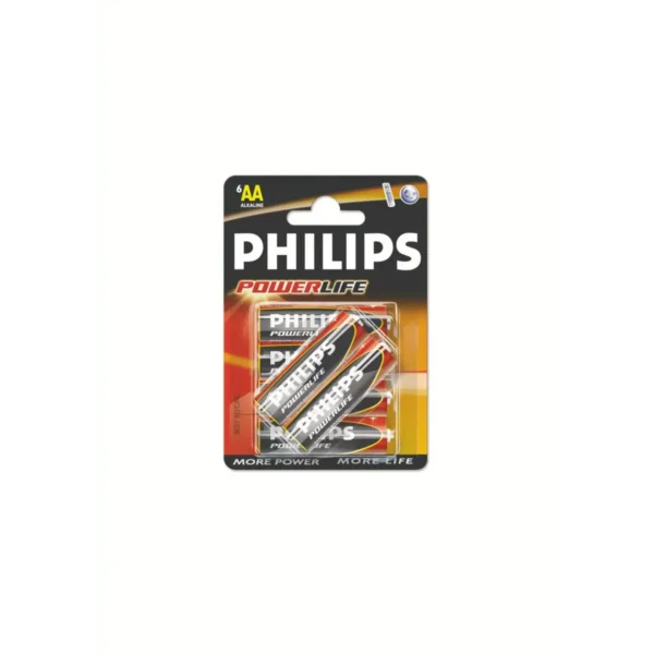 Philips PowerLife LR6PB6C AA Alkaline Battery