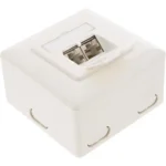 InLine Cat.6 Wall Outlet Box surface or flush mount 2x RJ45 horizontal