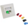 InLine Dust Cover for RJ45 female, red, 100 pcs.