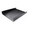 StarTech.com 2U Server Rack Shelf – Universal Vented Rack Mount Cantilever Tray for 19″ Network Equipment Rack & Cabinet – Heavy Duty Steel - Weight Capacity 50lb/23kg – 22″ Deep Shelf, Black