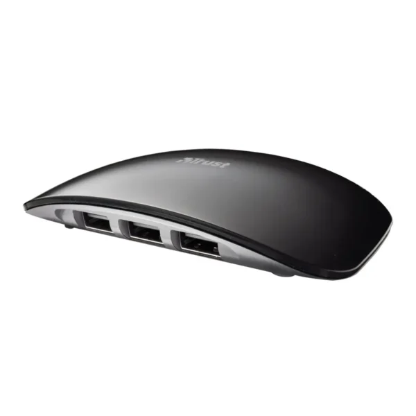 Trust Curve 4 Port USB 2.0 Hub 480 Mbit/s Black, Grey