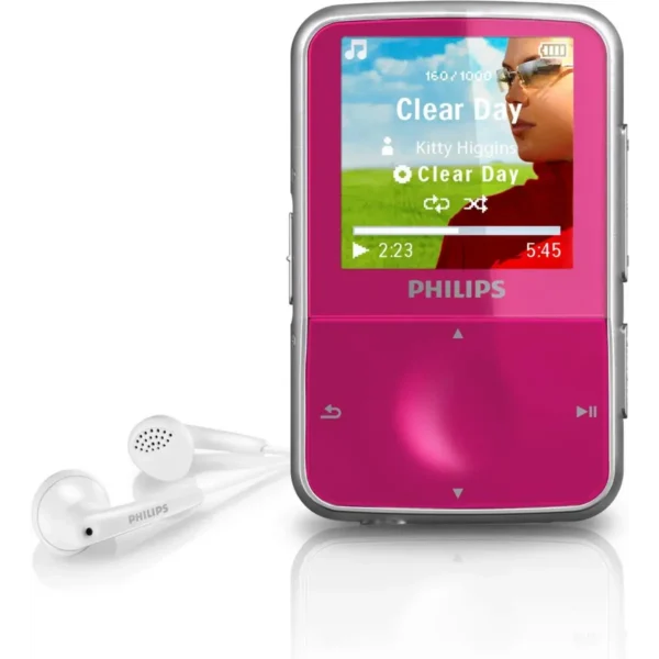 Philips GoGear SA1VBE08P/97 MP3/MP4 player 8 GB Pink, Silver