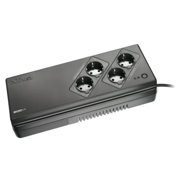Trust 600VA UPS with 4Port Surge Guard PW-5060S uninterruptible power supply (UPS) 0.6 kVA 0 W
