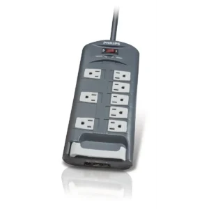 Philips SPP4081B/17 surge protector Black, Grey 8 AC outlet(s) 1.2 m