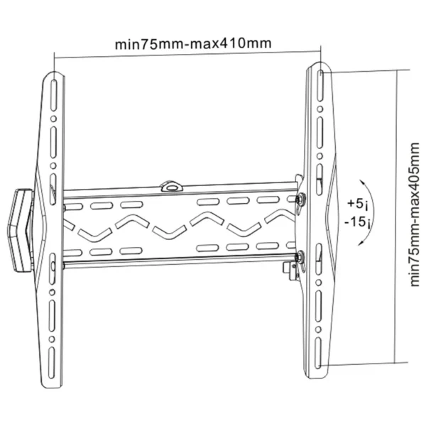 InLine Wall Bracket for TFT / LED / Plasma 81 – 140cm 32 – 55″ max. 50kg