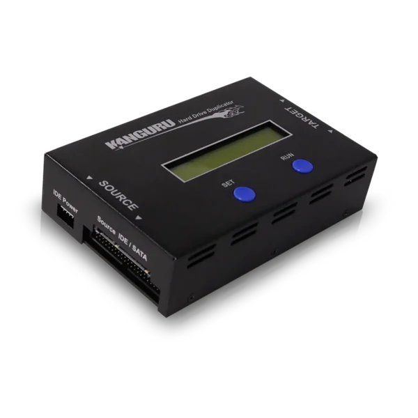 iStorage Kanguru Mobile Clone HD 1-to-1 Hard Drive Duplicator|Native SATA and 3.5″ PATA interface| Multiple Copy modes: Full, Brief and Resize| Fast transfer rates |TAA Compliant |