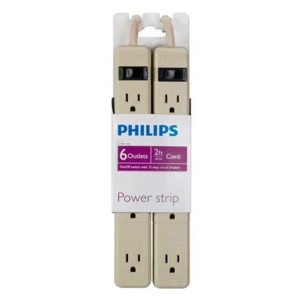Philips SPS1060V/17 power extension 0.76 m 6 AC outlet(s) Beige