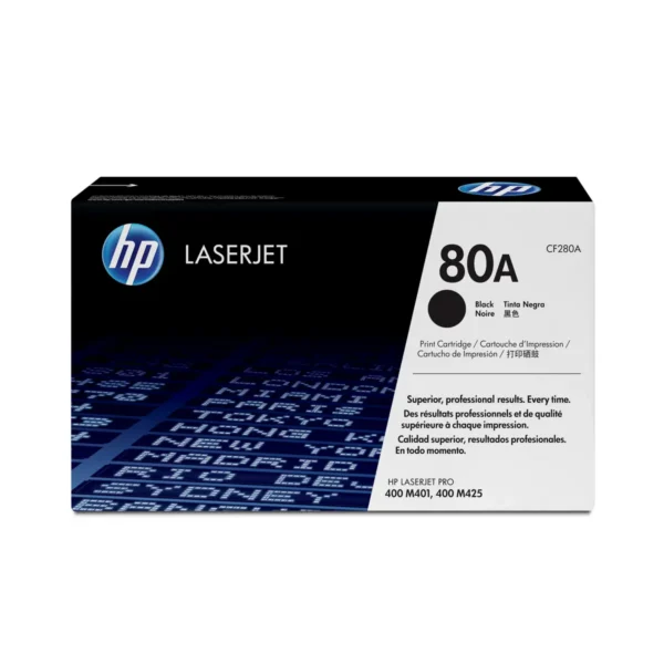 HP 80A Black Original LaserJet Toner Cartridge
