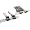 InLine PCI Multi I/O Controller Card 4 DB9 Serial Ports