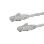 StarTech.com 15ft CAT6 Ethernet Cable – White CAT 6 Gigabit Ethernet Wire -650MHz 100W PoE RJ45 UTP Network/Patch Cord Snagless w/Strain Relief Fluke Tested/Wiring is UL Certified/TIA